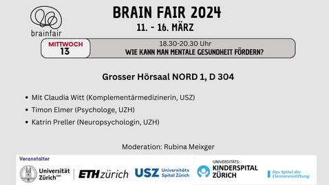 Thumbnail for BrainFair 2024: Wie kann man mentale Gesundheit fördern?