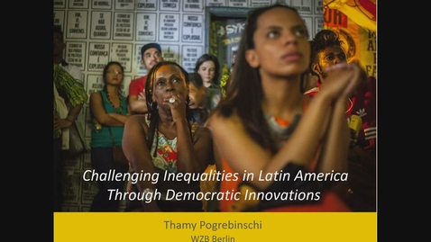 Thumbnail for Challenging Inequalities in Latin America Through Democratic Innovations by Thamy Pogrebinschi