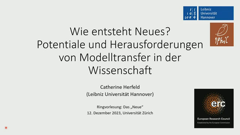 Thumbnail for Wie entsteht Neues? Potentiale und Herausforderungen von Modelltransfer in der Wissenschaft