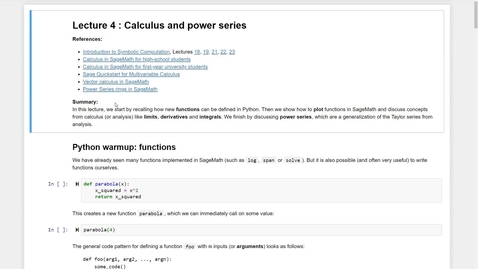 Thumbnail for Lecture 04.1: Analysis and power series