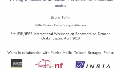 Thumbnail for Pricing in telecommunication networks