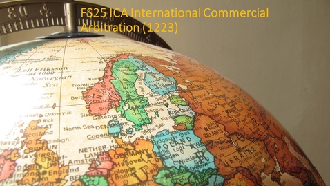 Thumbnail for International Commercial Arbitration