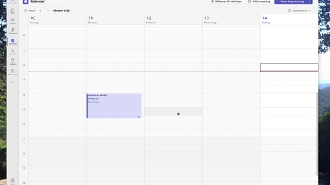 Thumbnail for 3.5 Lernvideos mit Teams erstellen - oder auch "Besprechung mit sich selbst"