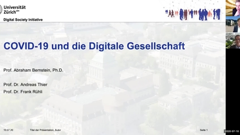 Thumbnail for COVID-19 und die Digitale Gesellschaft