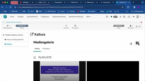 Thumbnail for Docs: Editieren der Playliste via edit media gallery