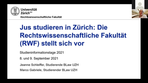 Thumbnail for Rechtswissenschaft Studienpräsentation (SIT 2021)