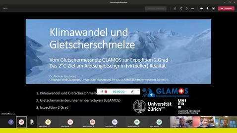 Thumbnail for &quot;Vom Gletschermessnetz GLAMOS zum Projekt Expedition 2 Grad&quot; (Dr. Andreas Linsbauer)