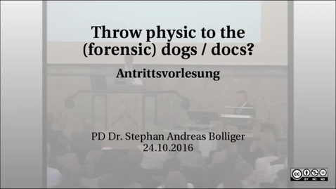 Thumbnail for Throw physic to the (forensic) dogs / docs?
