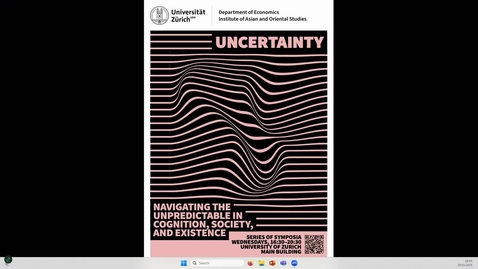 Thumbnail for Session 4 (Part 2: Environmental Uncertainty &amp; Climate Change: Scenarios, Responses, and Perceptions of the Future)