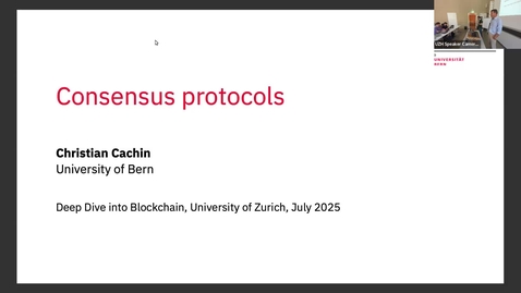 Thumbnail for T.4 Consensus Protocols - Prof. Christian Cachin