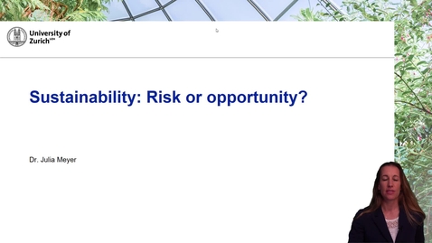 Thumbnail for Sustainability: Risk or opportunity