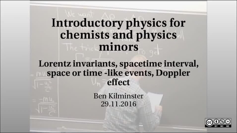 Thumbnail for Introductory physics for chemists and physics minors