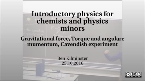 Thumbnail for Introductory physics for chemists and physics minors