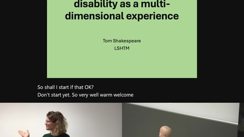 Thumbnail for With Swiss German Sign Language: Not Only but Also: Disability as a Multi-dimensional Experience