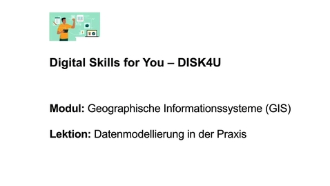 Thumbnail for Datenmodellierung Realität digital abbilden