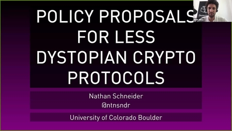 Thumbnail for Policy Proposals for Less Dystopian Crypto Protocols