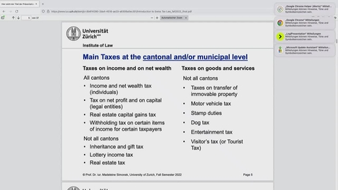 Thumbnail for Introduction to Swiss Tax Law  7.10.22
