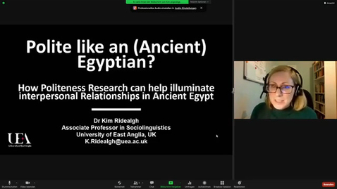 Thumbnail for Polite like an (Ancient) Egyptian? How politeness research can help illuminate interpersonal relationships in Ancient Egypt