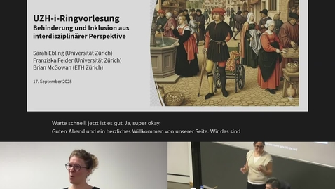 Thumbnail for Mit Deutschschweizerischer Gebärdensprache: Behinderung und Inklusion aus interdisziplinärer Perspektive: Einführung