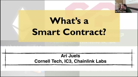 Thumbnail for T.5 Smart Contracts - Prof. Ari Juels