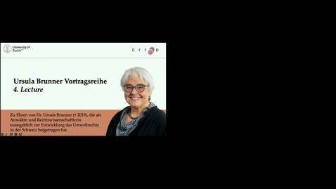 Thumbnail for Ursula Brunner Lecture with Prof. Jutta Brunnée