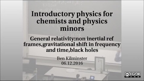 Thumbnail for Introductory physics for chemists and physics minors