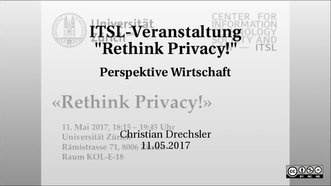 Thumbnail for ITSL-Veranstaltung &quot;Rethink Privacy!&quot;