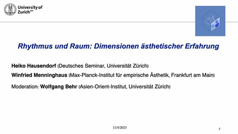 Thumbnail for Rhythmus und Raum: Dimensionen ästhetischer Erfahrung