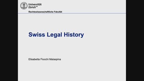 Thumbnail for Introduction to Swiss Law