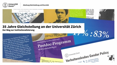 Thumbnail for 35 Jahre Gleichstellung an der UZH