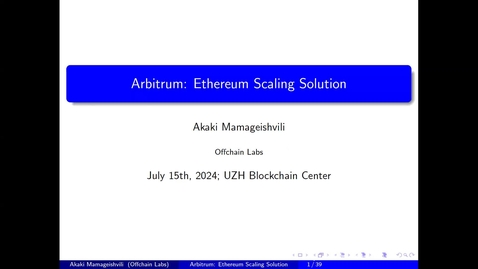 Thumbnail for I.9 Arbitrum – Akaki Mamageishvili 
