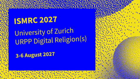 Thumbnail for Save the date: ISMRC 2027 at University of Zurich!