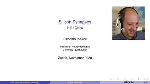 Thumbnail for NE1: Lecture 10 - Synapse - G Indiveri