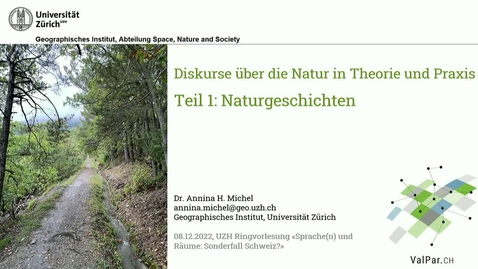 Thumbnail for Diskurse über die Natur in Theorie und Praxis