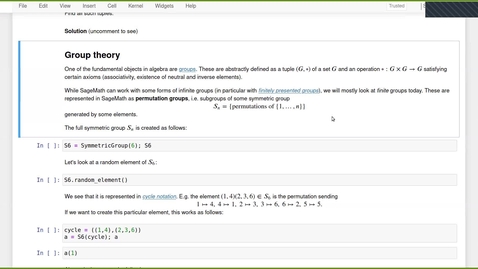Thumbnail for Lecture 05.2: Algebra