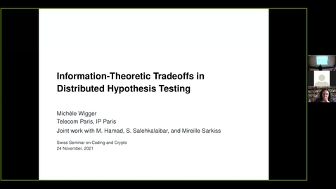 Thumbnail for Information-Theoretic Tradeoffs in Distributed Hypothesis Testing