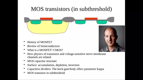 Thumbnail for 2021 NE1 lecture 3 - Subthreshold - G Indiveri