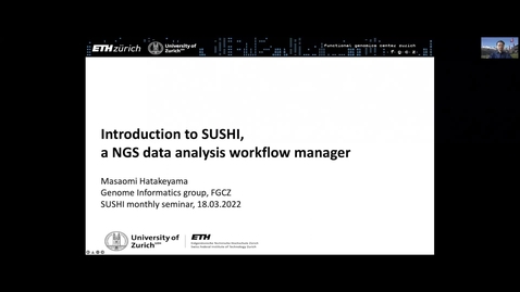 Thumbnail for SUSHI seminar, Introduction to SUSHI, 18 Mar. 2022