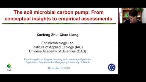 Thumbnail for 18. Nov 2020 - Xuefeng Zhu and Chao Liang &quot;The soil microbial carbon pump: From conceptual insights to empirical assessments&quot;