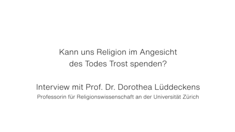 Thumbnail for Kann uns Religion im Angesicht des Todes Trost spenden?