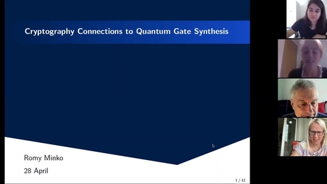 Thumbnail for eSeminar: Connections between cryptography and quantum gate synthesis