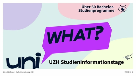 Thumbnail for Studieren an der UZH – Wie geht das?