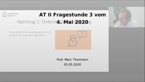 Thumbnail for AT II Fragestunde 3 vom 4. Mai 2020
