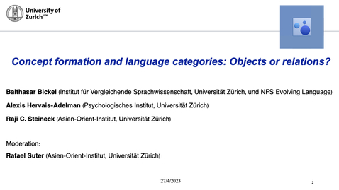 Thumbnail for Concept formation and language categories: Objects or relations?