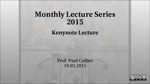 Thumbnail for Monthly Lecture Series 2015
