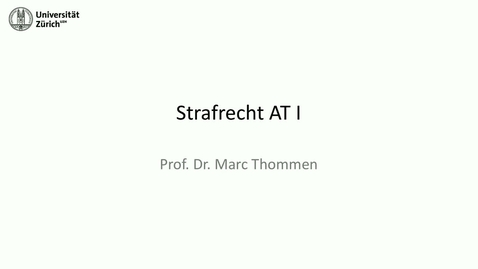 Thumbnail for 09_StGB AT I - Rechtswidrigkeit Teil 1 (Notstand)