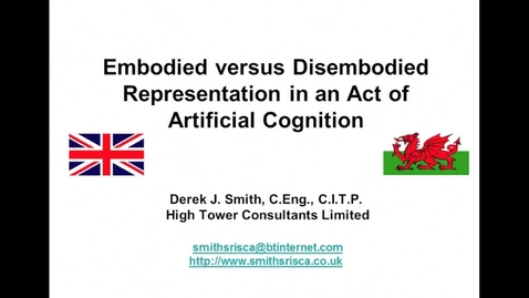 Thumbnail for Embodied versus Disembodied Representation in an Act of Artificial Cognition
