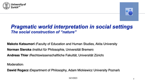 Thumbnail for Pragmatic world interpretation in social settings