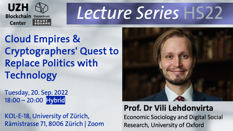Thumbnail for Lecture Series HS22_Vili Lehdonvirta_20Sep