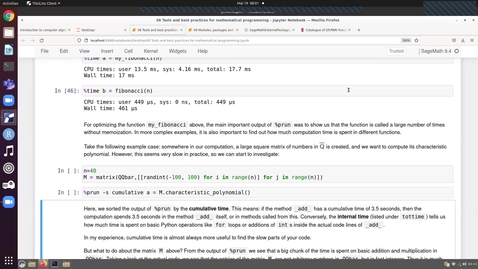 Thumbnail for Lecture 09.1: Modules, packages and SageMath core development
